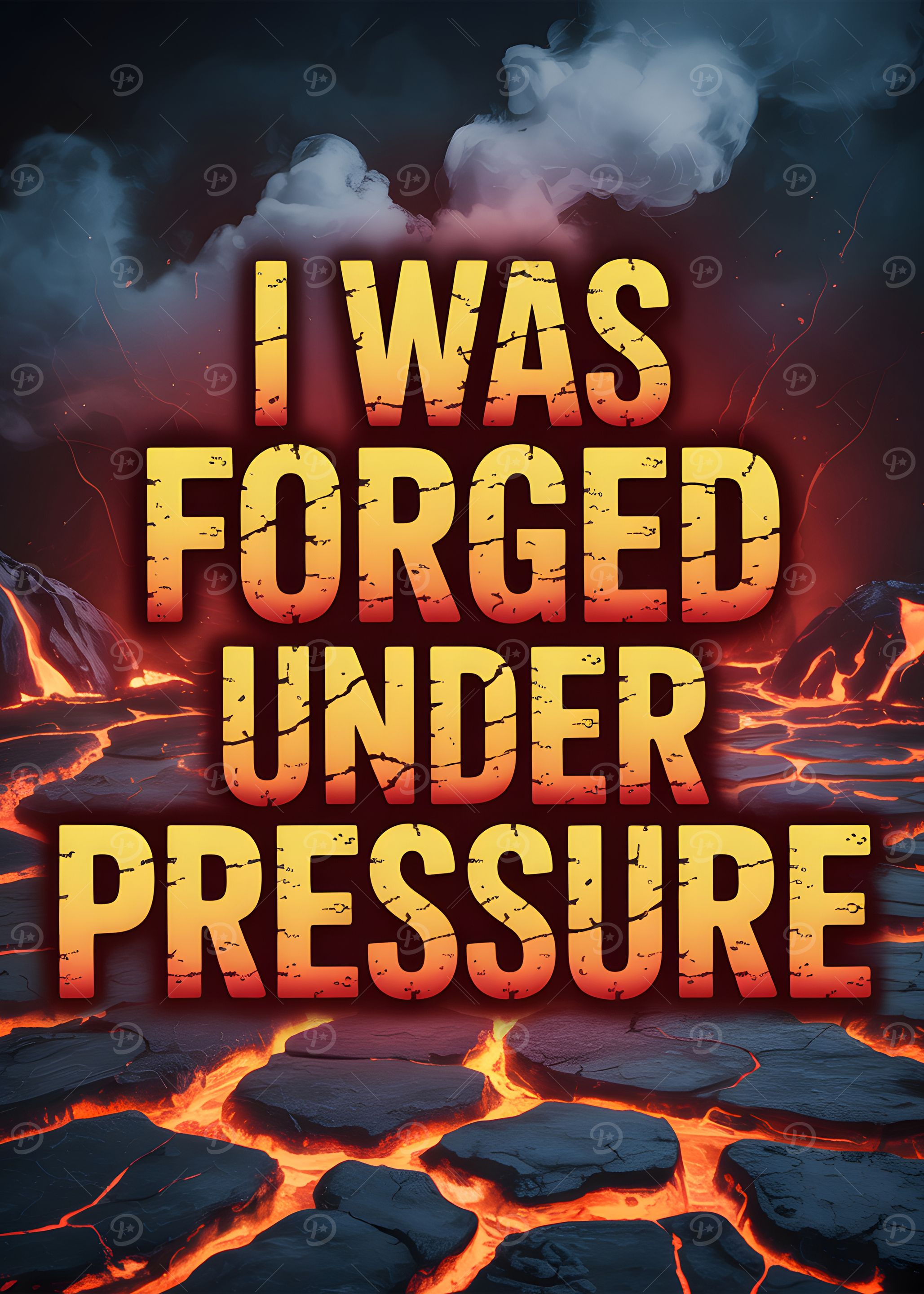 Forged Under Pressure Text Art