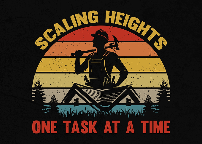 Retro Roofer Vintage Roofing Funny Roof Mechanic Humor