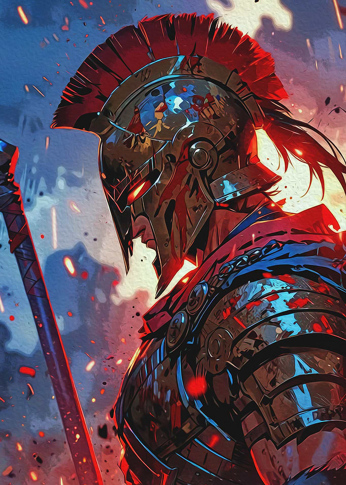 Spartan Warrior Digital Art