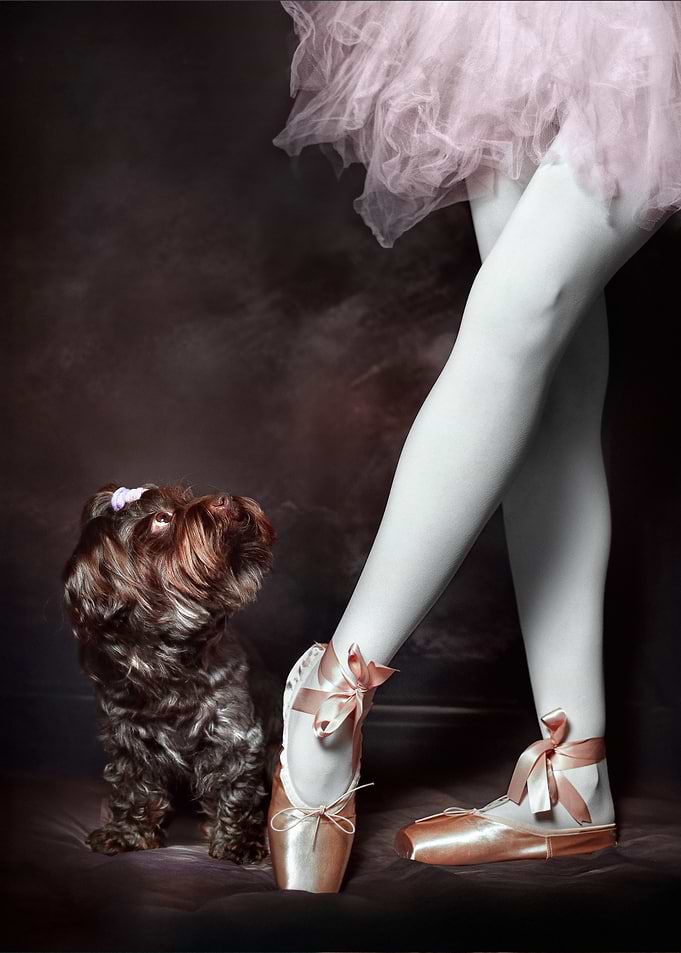 Ballerina and Dog