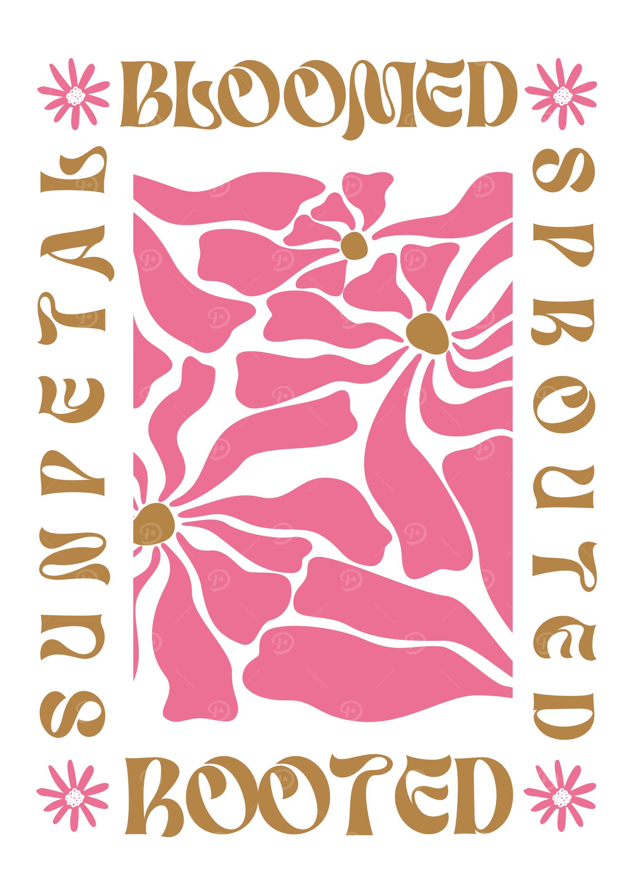 Sunpetal Bloom Retro Floral Boho Summer