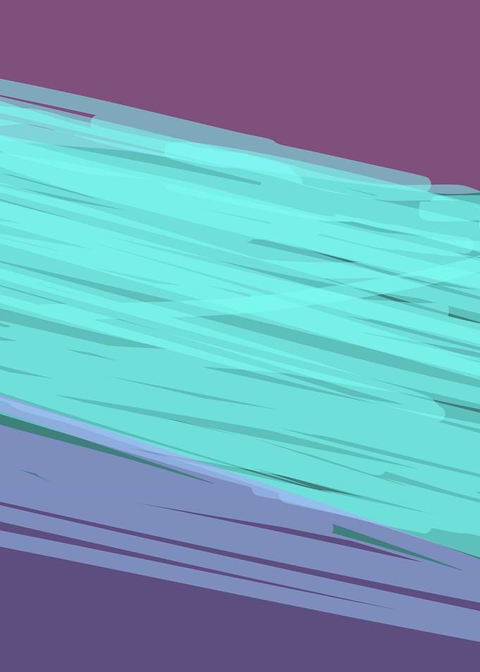 Abstract Teal and Purple Brushstrokes