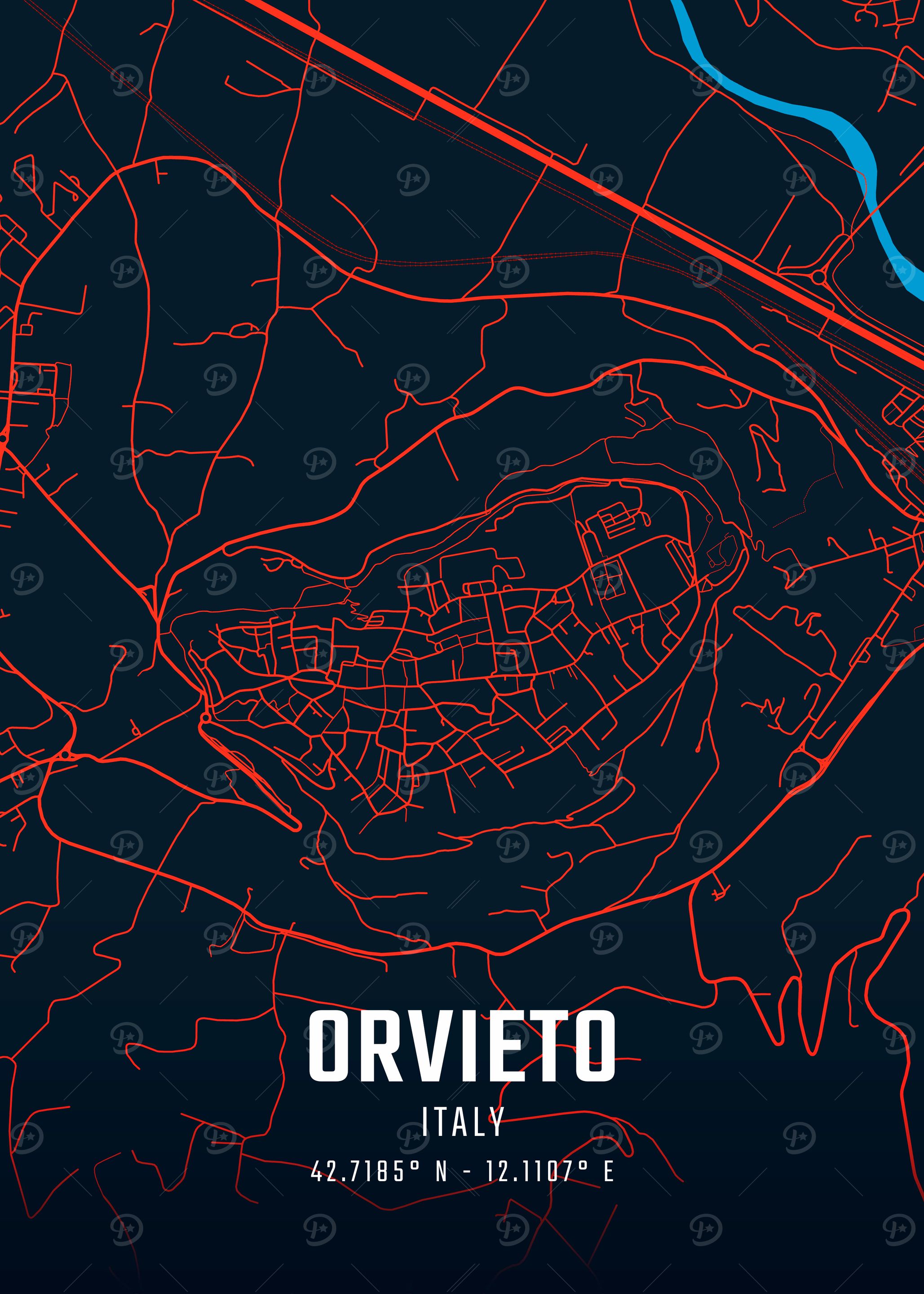 Orvieto City Map