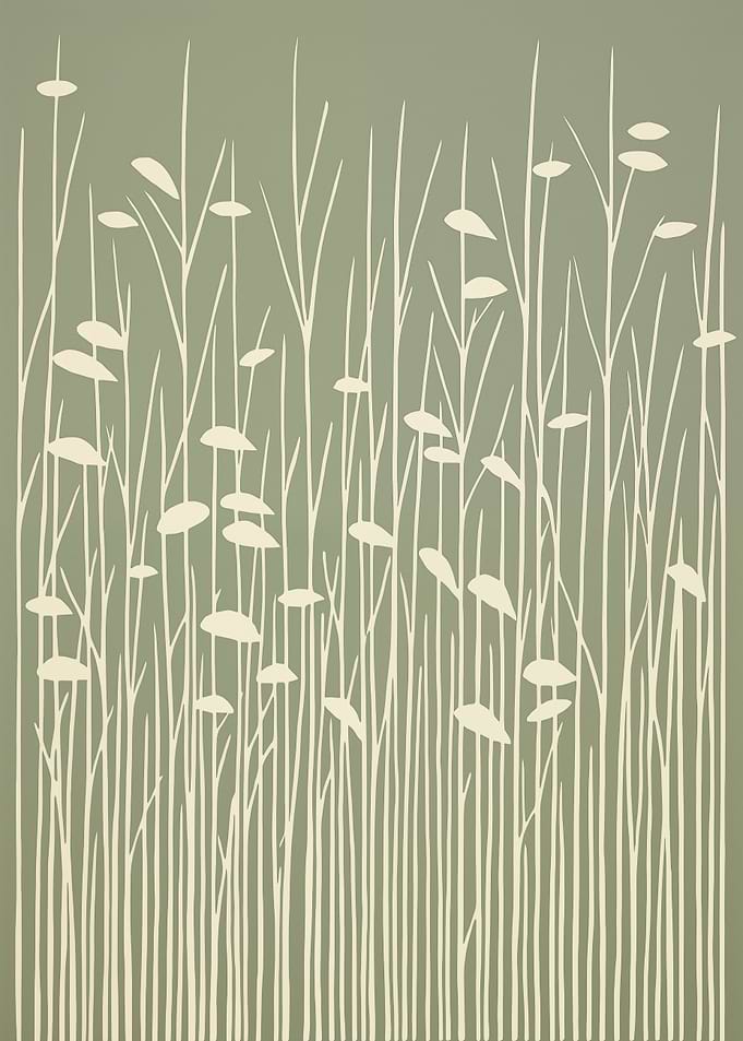 Green Floral Minimalism