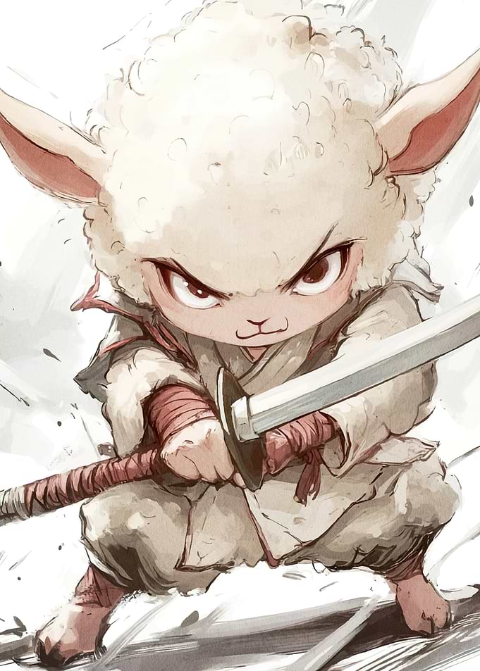 Angry Lamb Warrior Sword