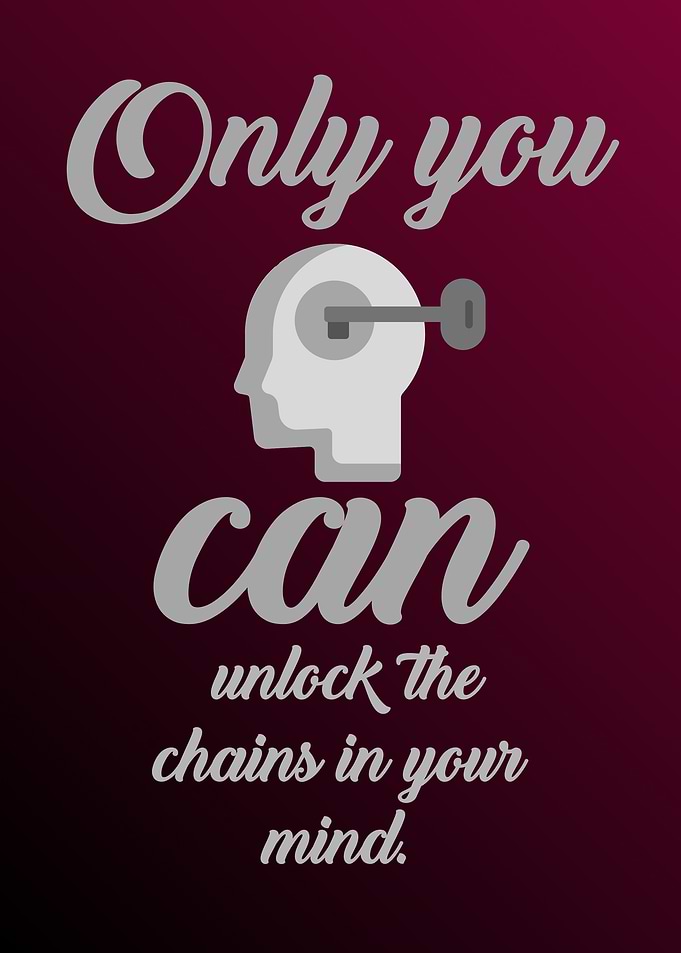 Unlock Your Mind Motivational Poster