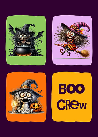 Halloween Witches and Boo Crew