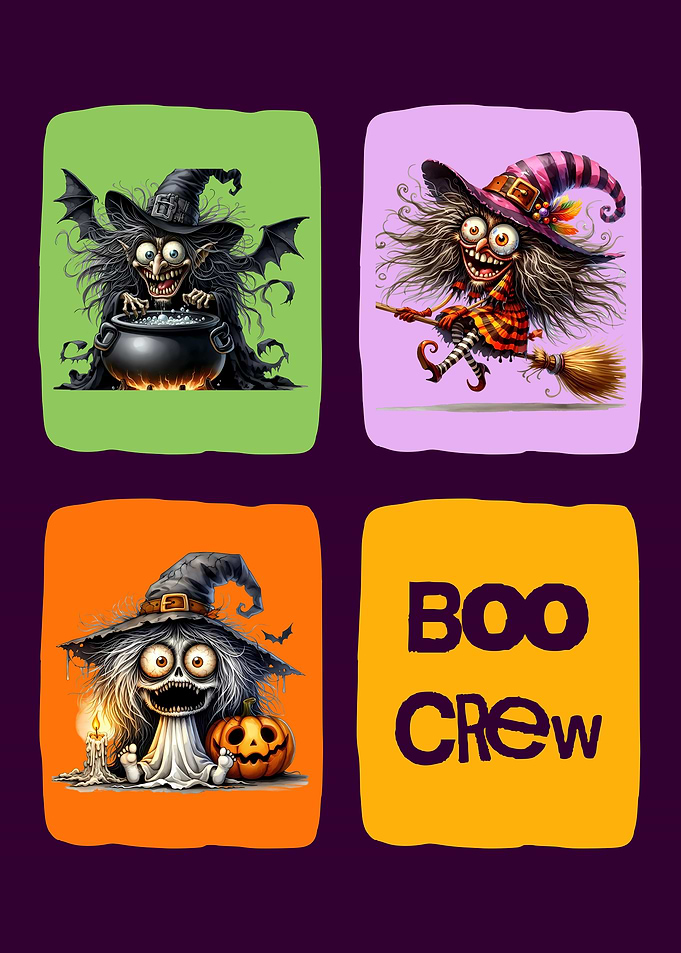 Halloween Witches and Boo Crew