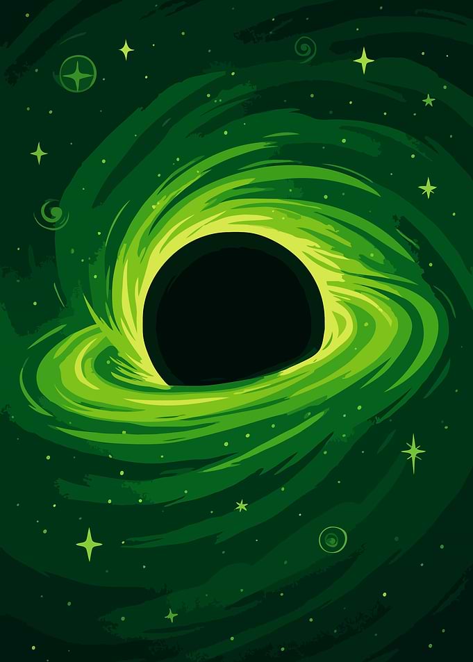 Green Vortex Black Hole