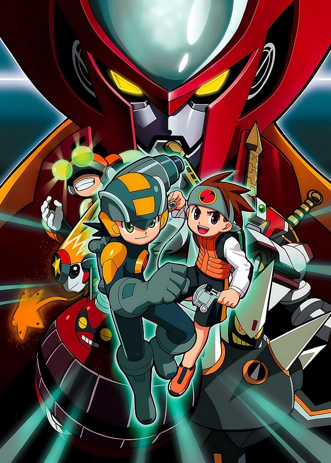 Megaman Star Force Team Illustration