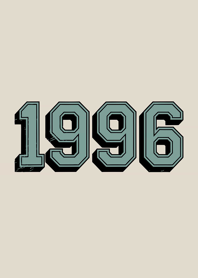 1996 Retro Year Birthday