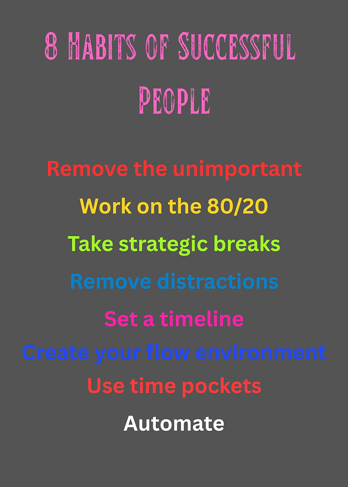 8 Habits of Successful People