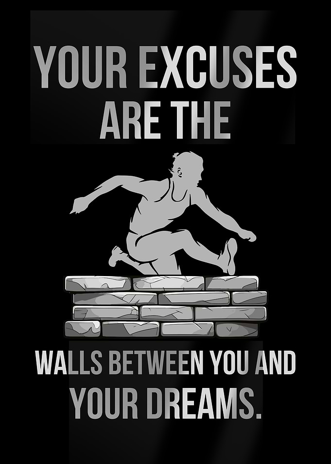 Overcoming Obstacles: Motivational Image