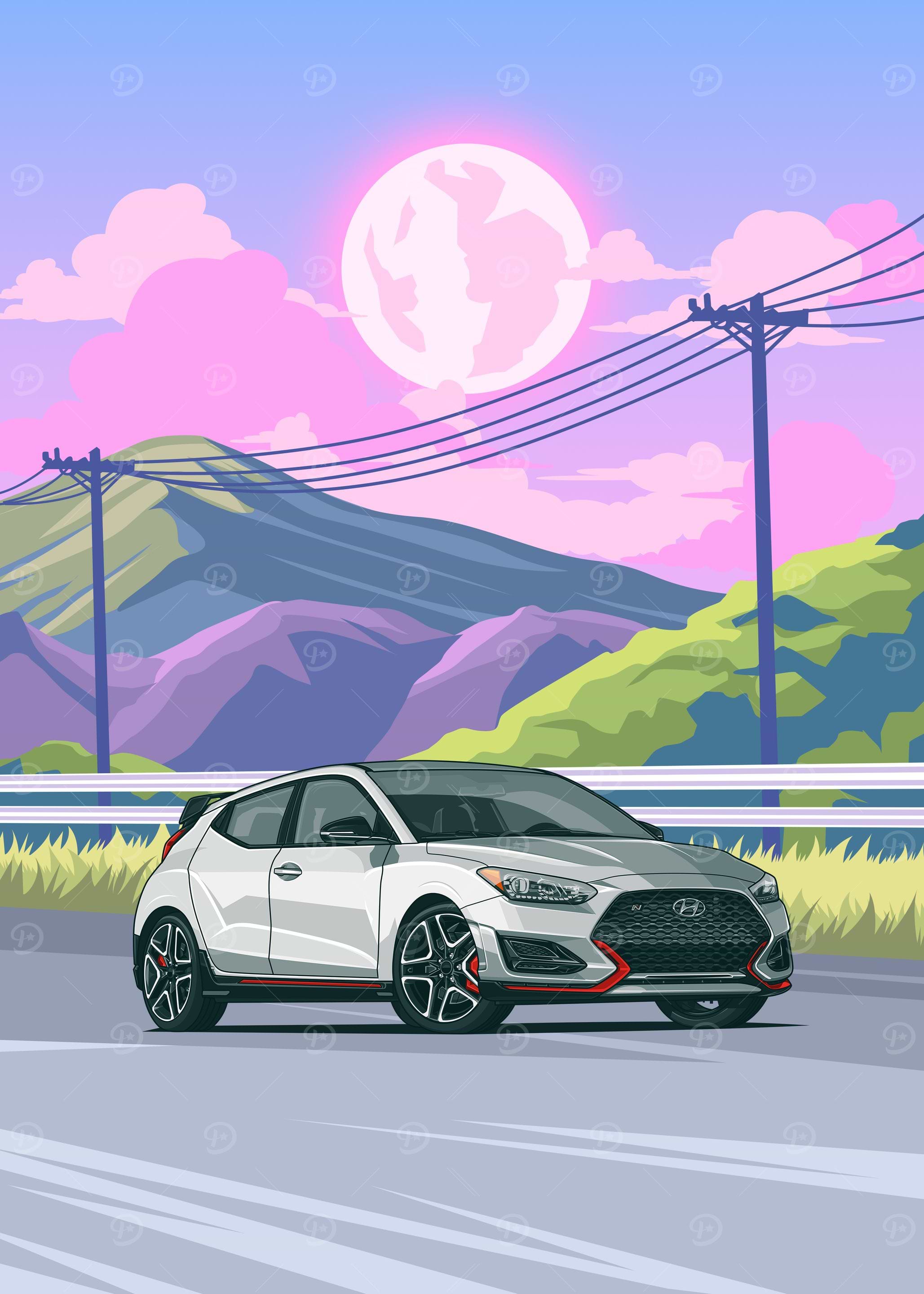 Hyundai Veloster N illustration