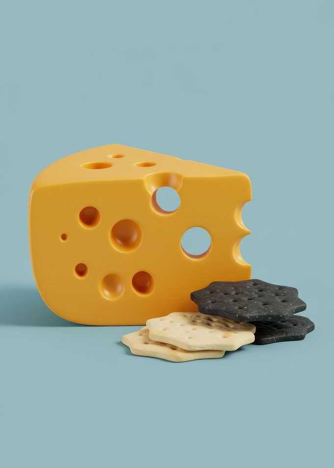 Cheese and Crackers Still Life