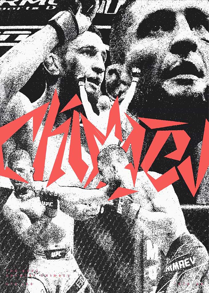 Khamzat Chimaev UFC Fight Poster