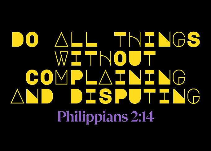 Philippians 2:14 Inspirational Text Art
