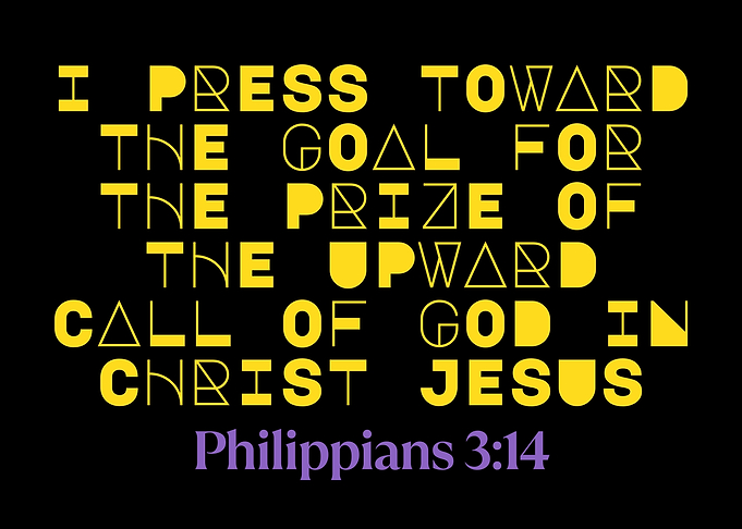 Philippians 3:14 Bible Verse Art