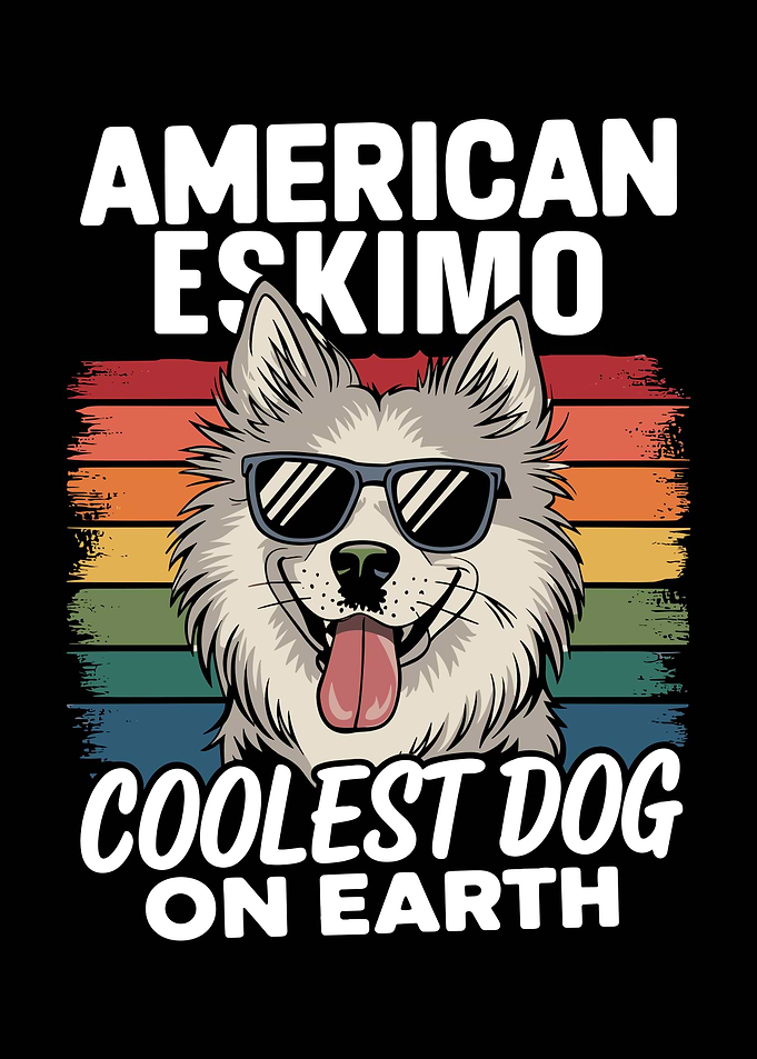 Cool American Eskimo Dog