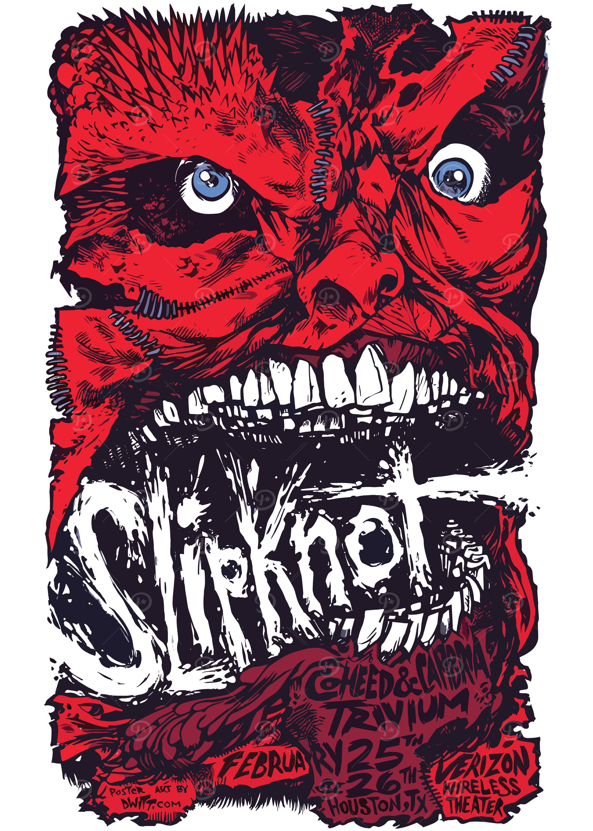 Slipknot Concert Poster Art