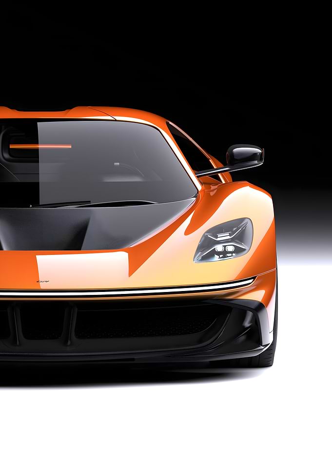 Orange and Black Sports Car