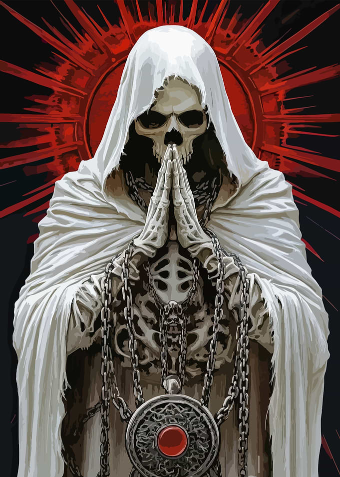 Grim Reaper in Prayer