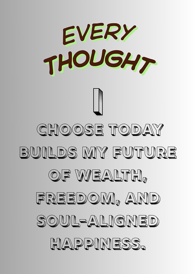 Every Thought Builds My Future