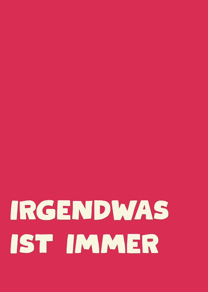 Irgendwas ist immer text art