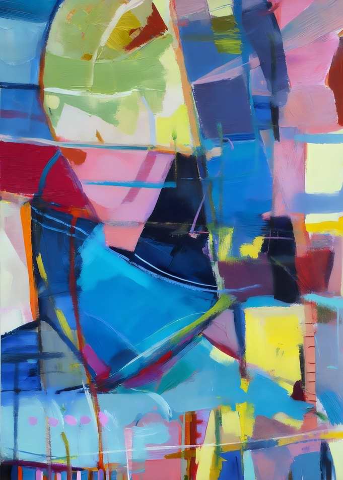 Prismatic Harmony – Bold Abstract Composition