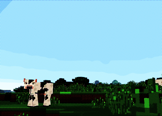 Cow in Grassy Landscape
