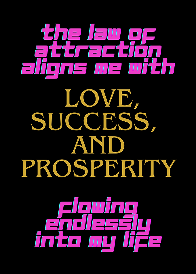 Law of Attraction Affirmation: Manifestation