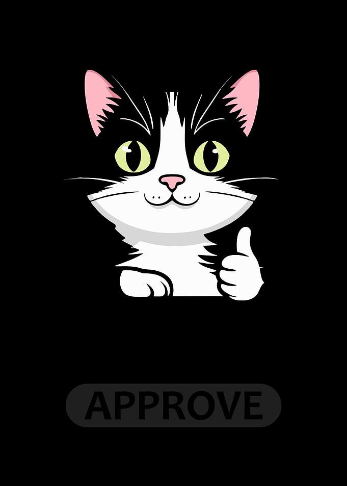 Approve Cat Thumbs Up