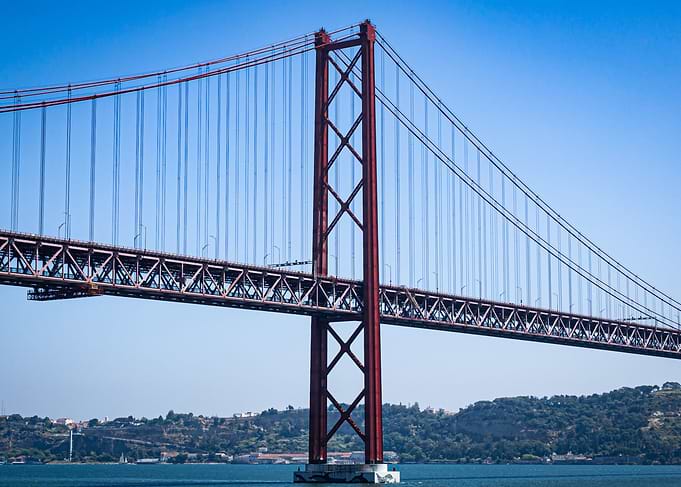 Red Bridge over Water
