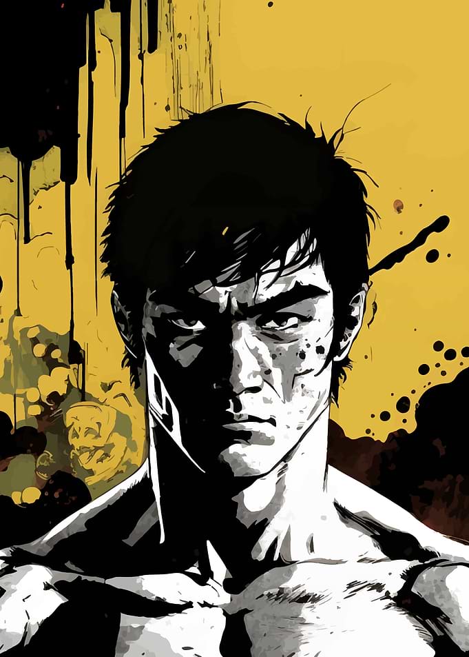 Bruce Lee Portrait Art