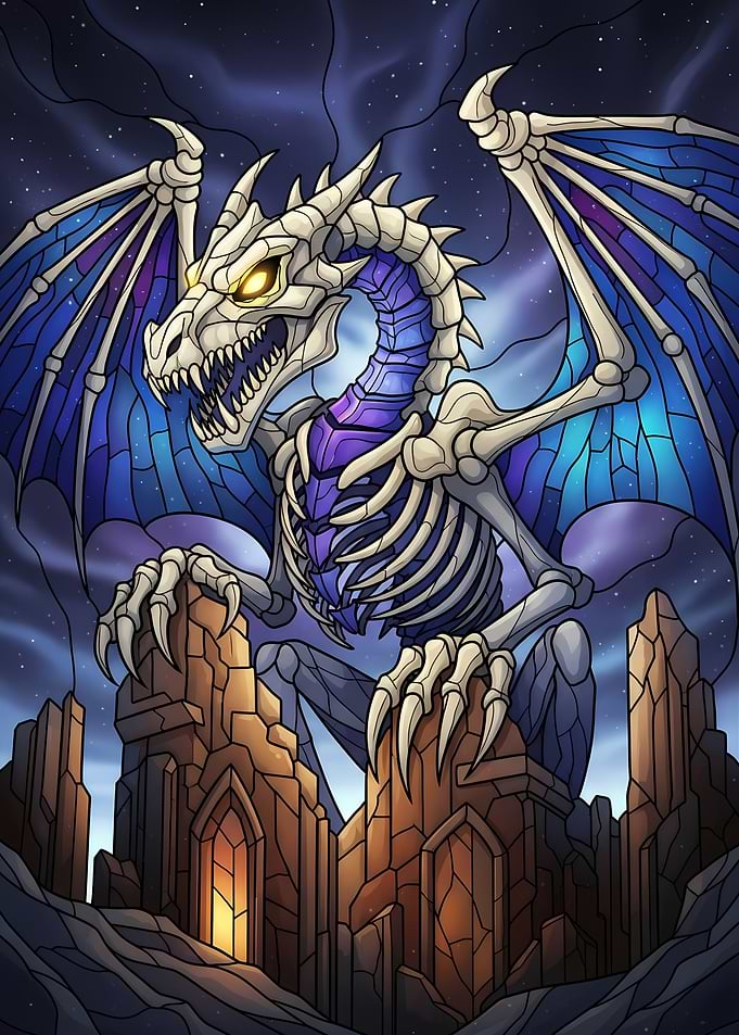 Skeletal Dragon on Castle Peak