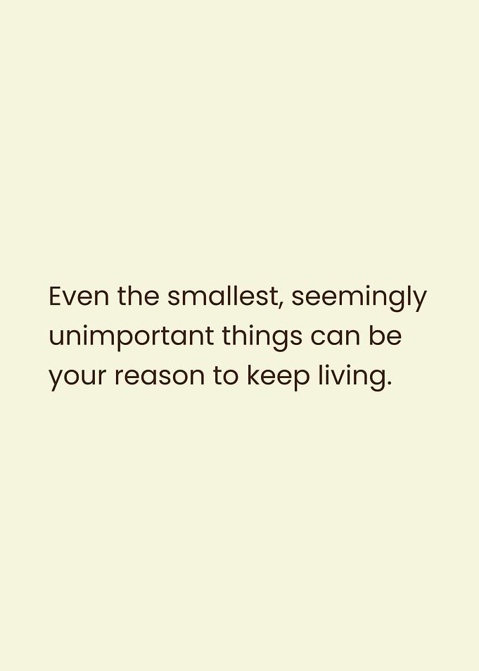Inspirational Quote on Life's Small Things