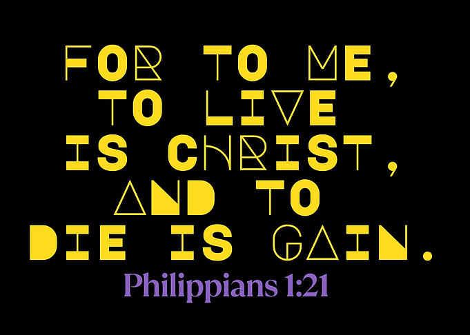 Philippians 1:21 Christian Quote