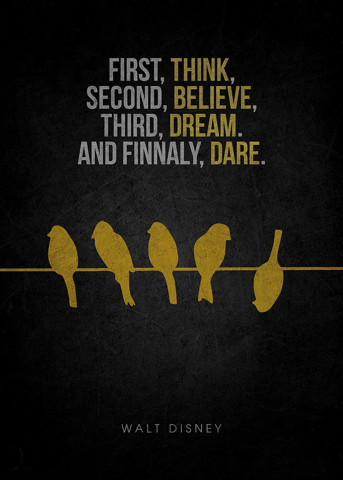 Walt Disney Quote with Birds