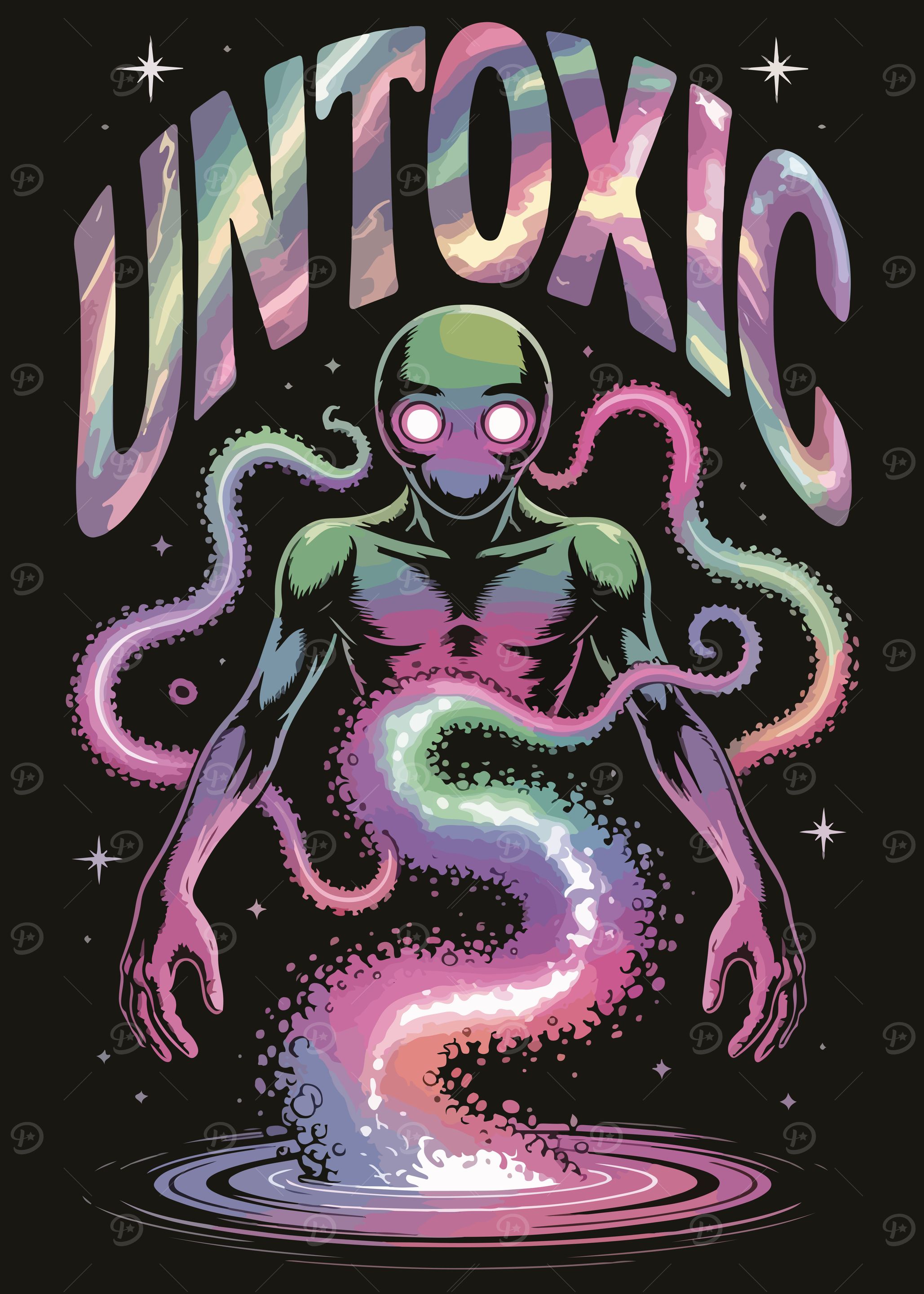 Untoxic Alien with Tentacles and Portal