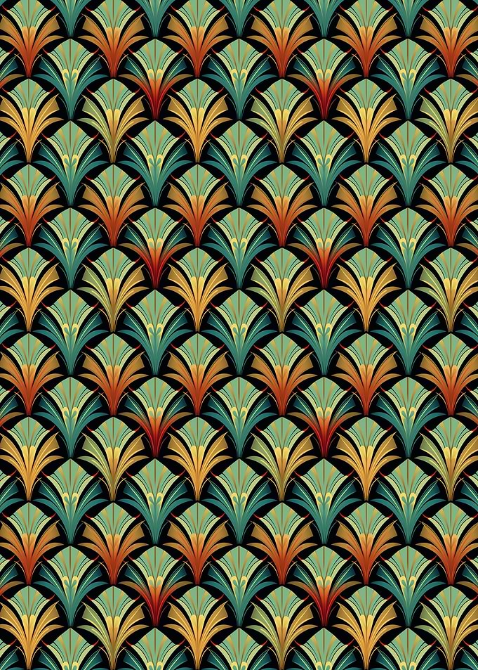 Art Deco Fan Pattern