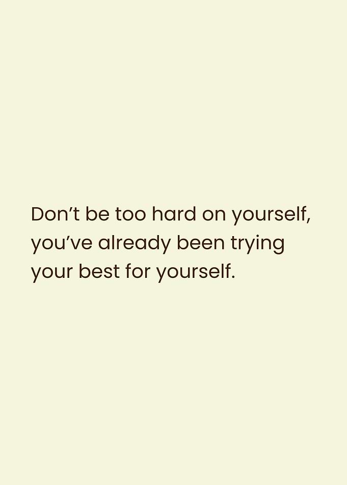 Inspirational Quote on Light Yellow Background