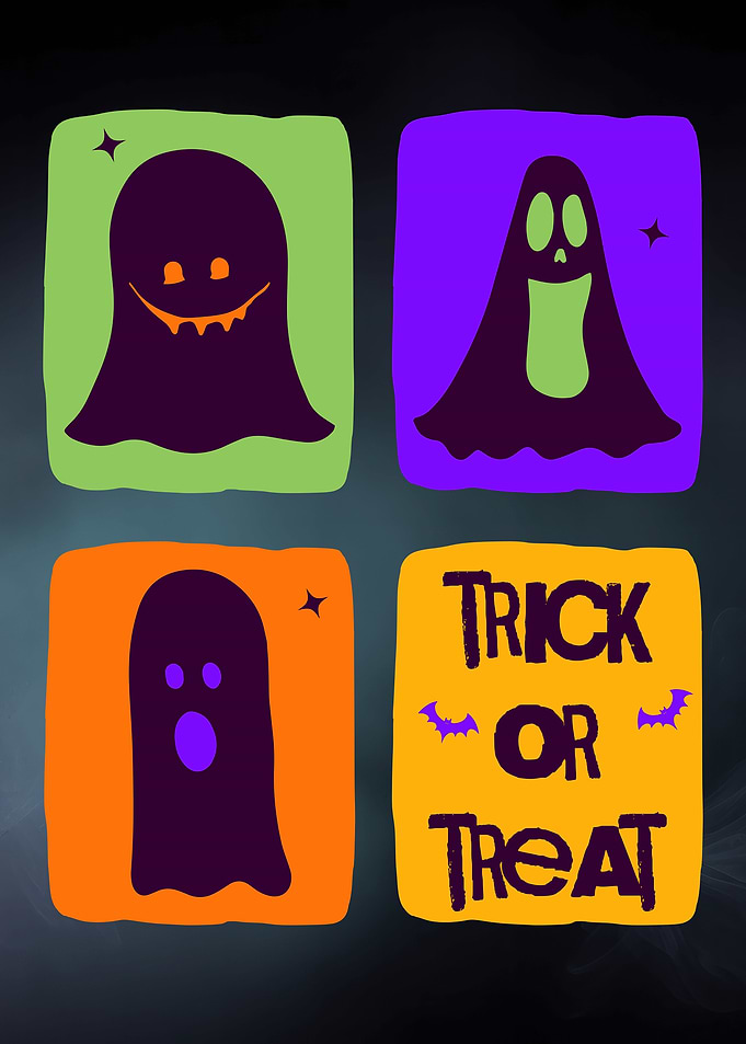 Halloween Ghosts Trick or Treat