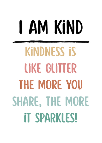 I am Kind Inspirational Quote