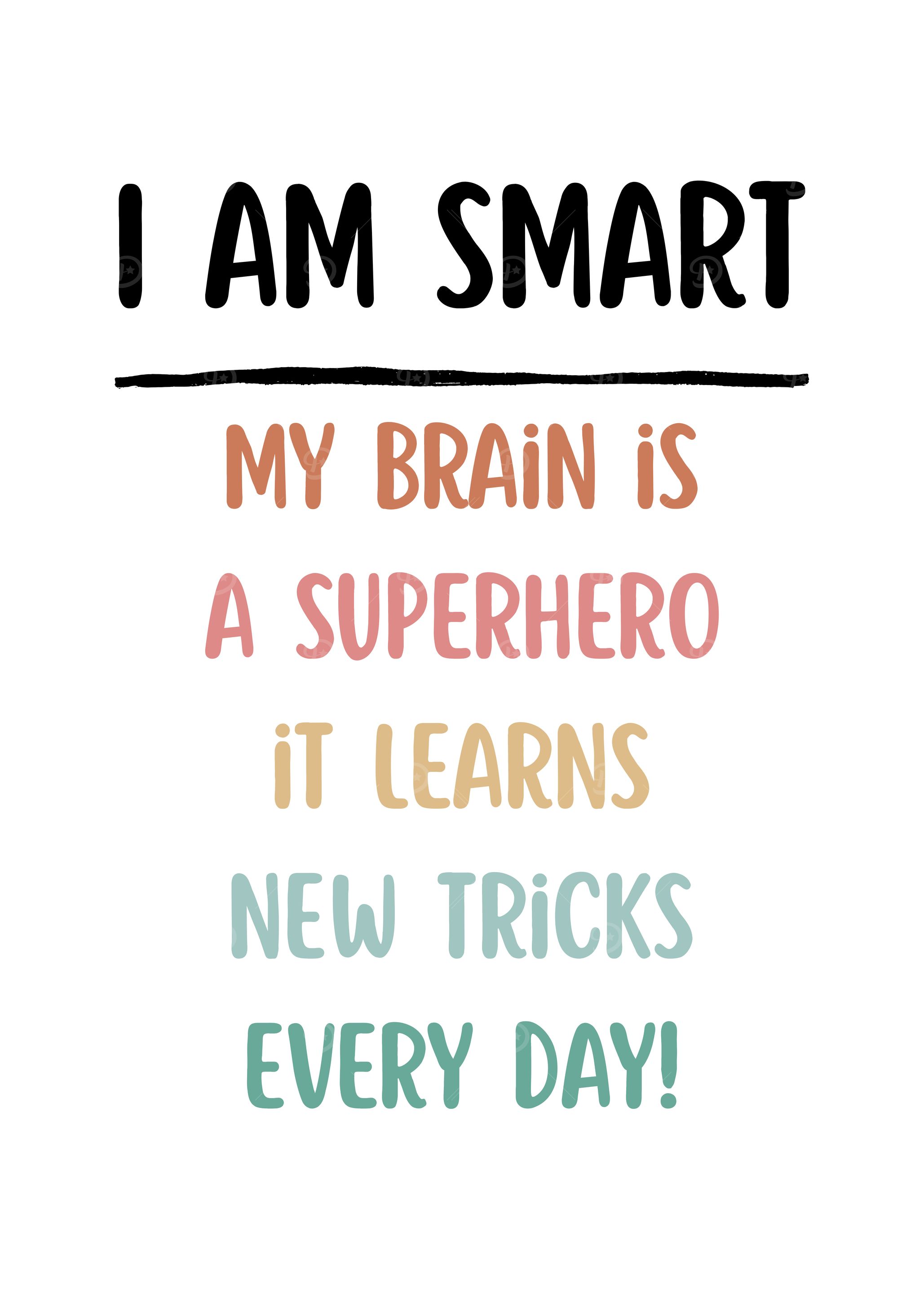 I Am Smart Brain Superhero