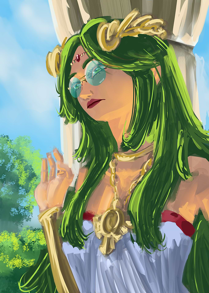 Palutena with Sunglasses Digital Art