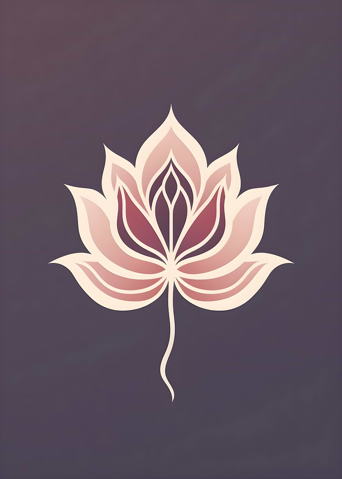 Elegant Lotus Flower Illustration