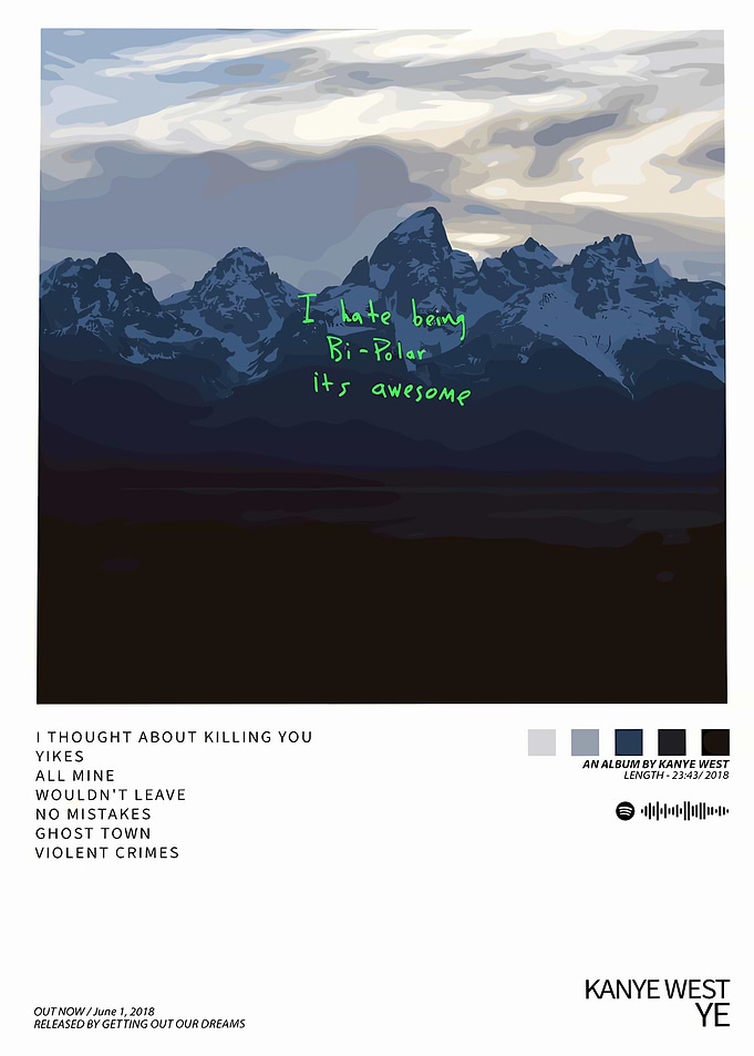 Kanye West YE Album Cover Art