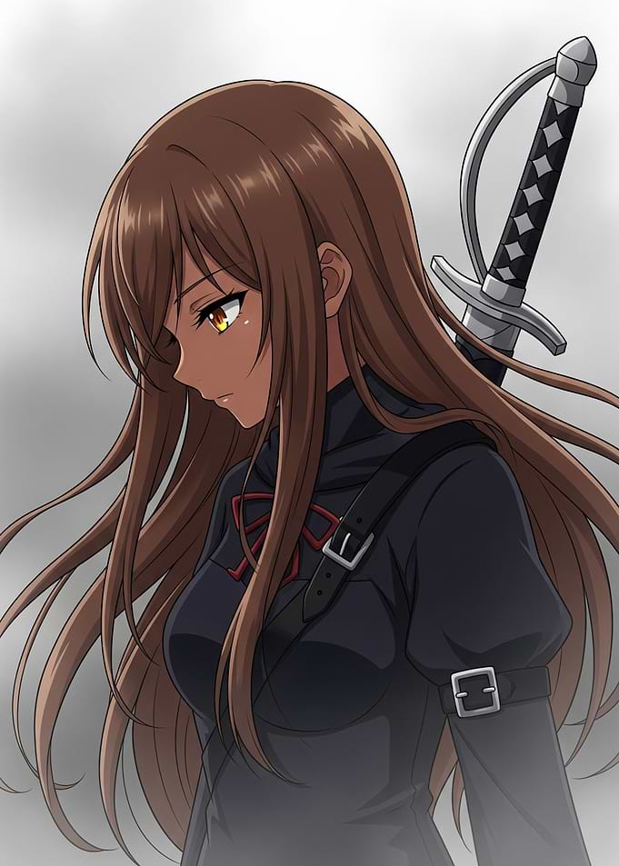 Anime Girl with Sword