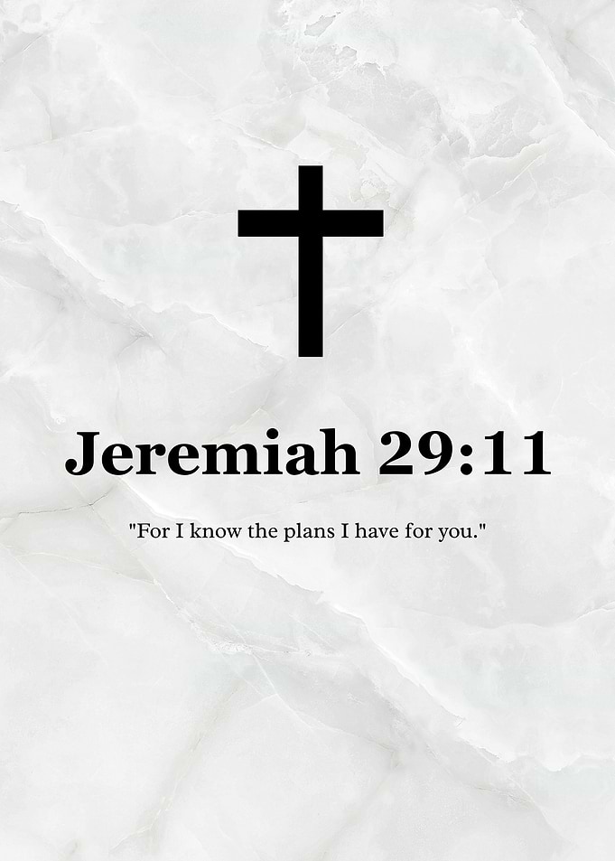 Jeremiah 29:11 Christian Bible Verse