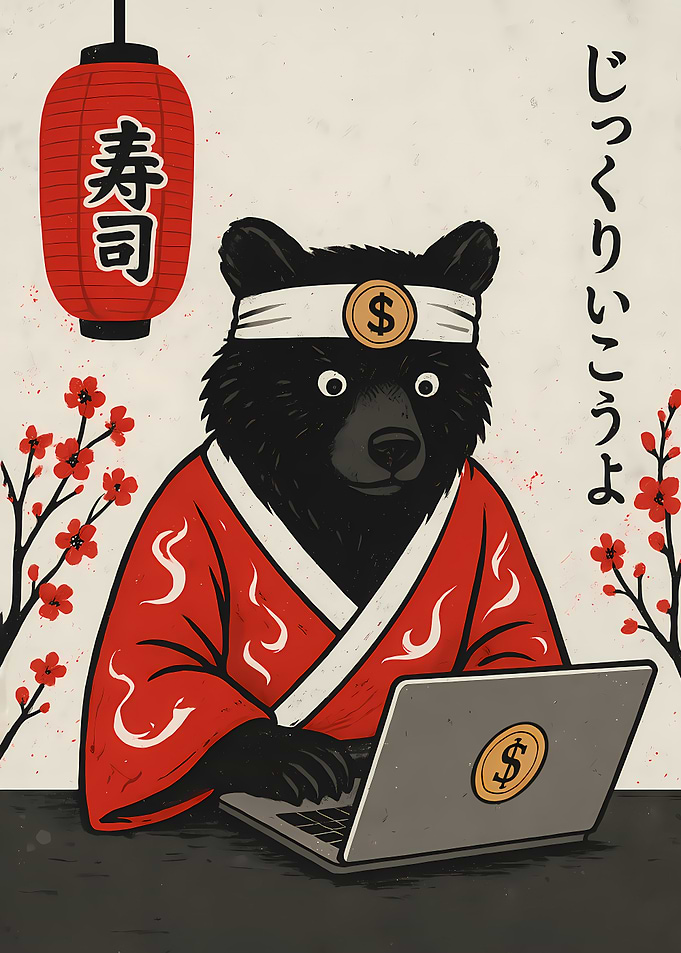 Bear Trader in Japanese Style
